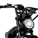 OUXI V8 Pro Preto (Aro 24) - Potente, Estilo Retrô e Assento Duplo Confortável